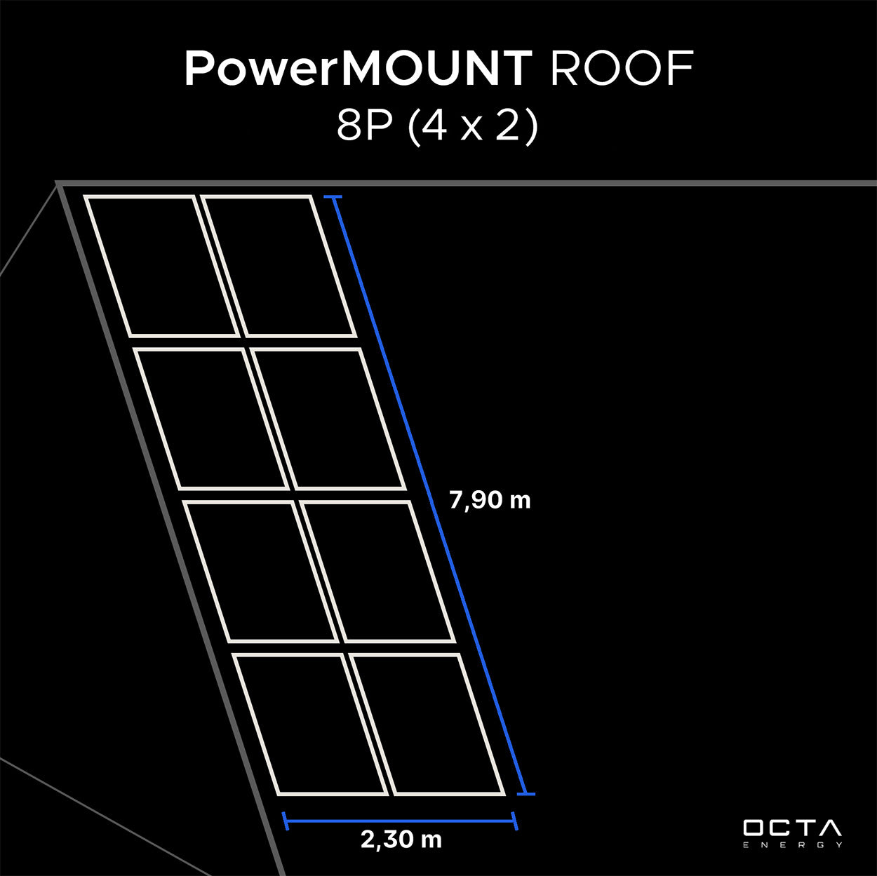 Octa SolarRoof 8P XL - Ziegeldach | 4000 Wp | 2,7 kWh