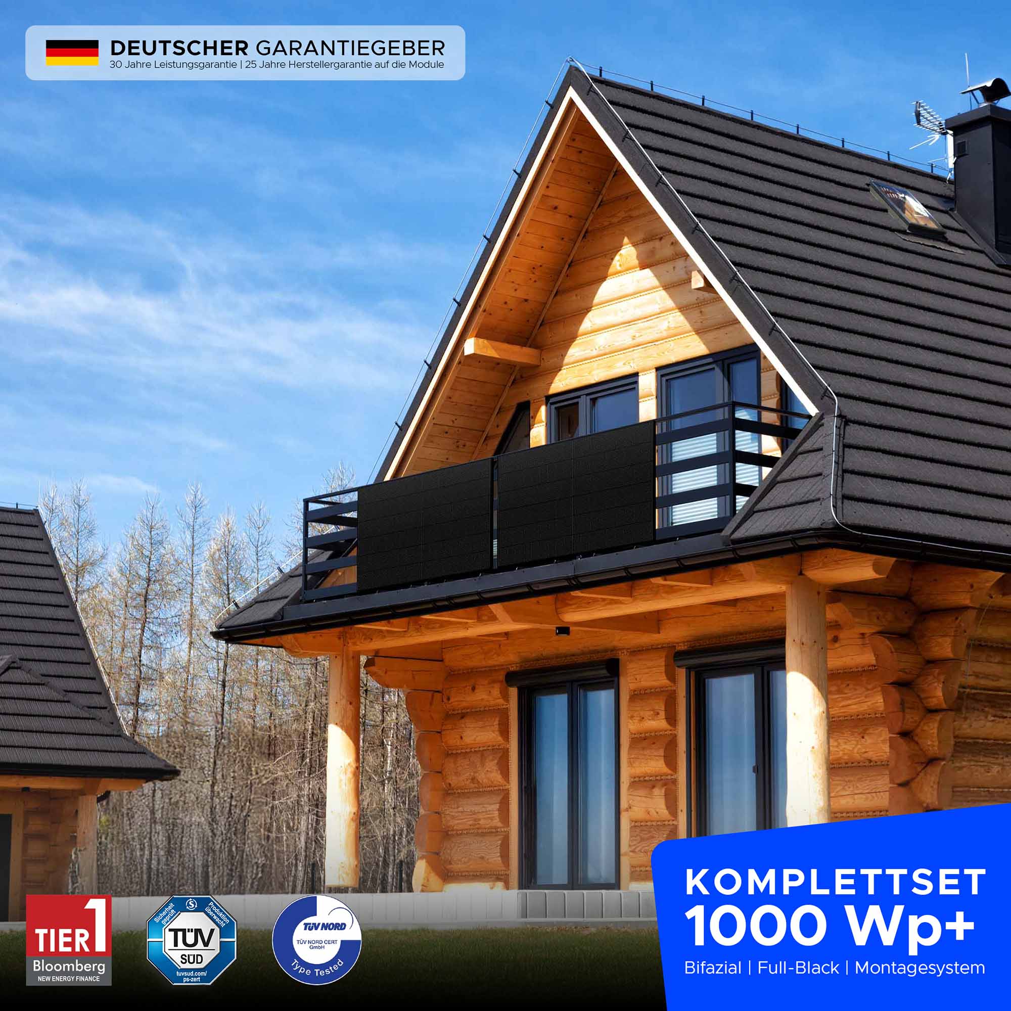 octaBalkonkraftwerk™ 1000 Wp+ (Balkon)