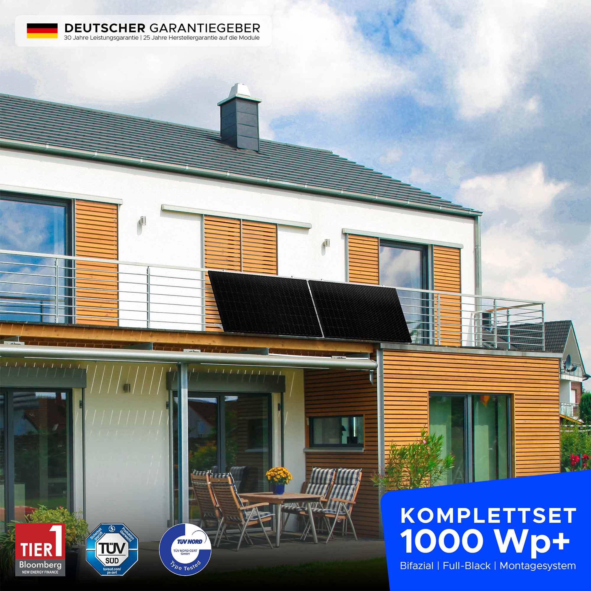 Octa SolarBalcony 2P XL | 1000 Wp • 1,6 kWh