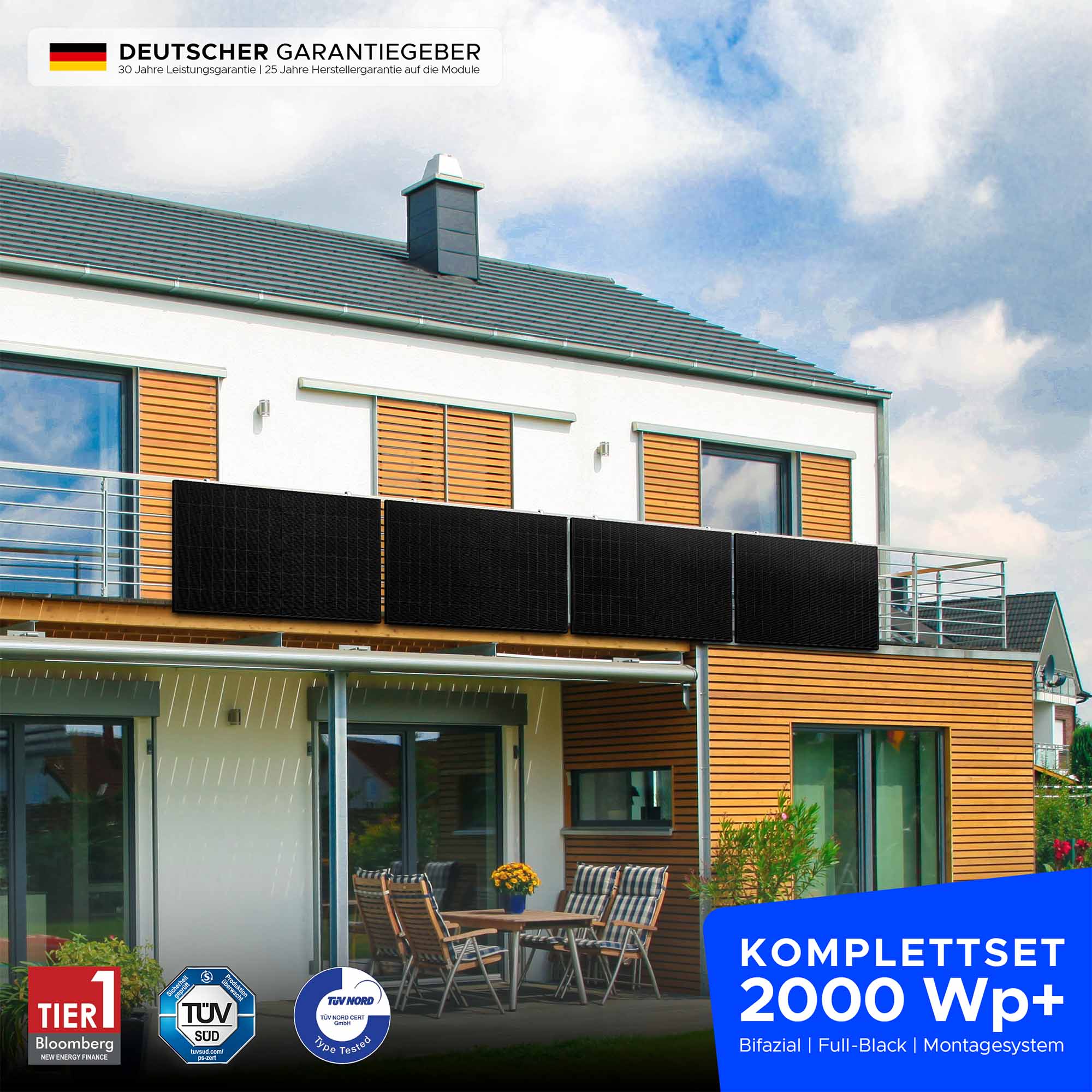 Octa SolarBalcony 4P XL | 2000 Wp