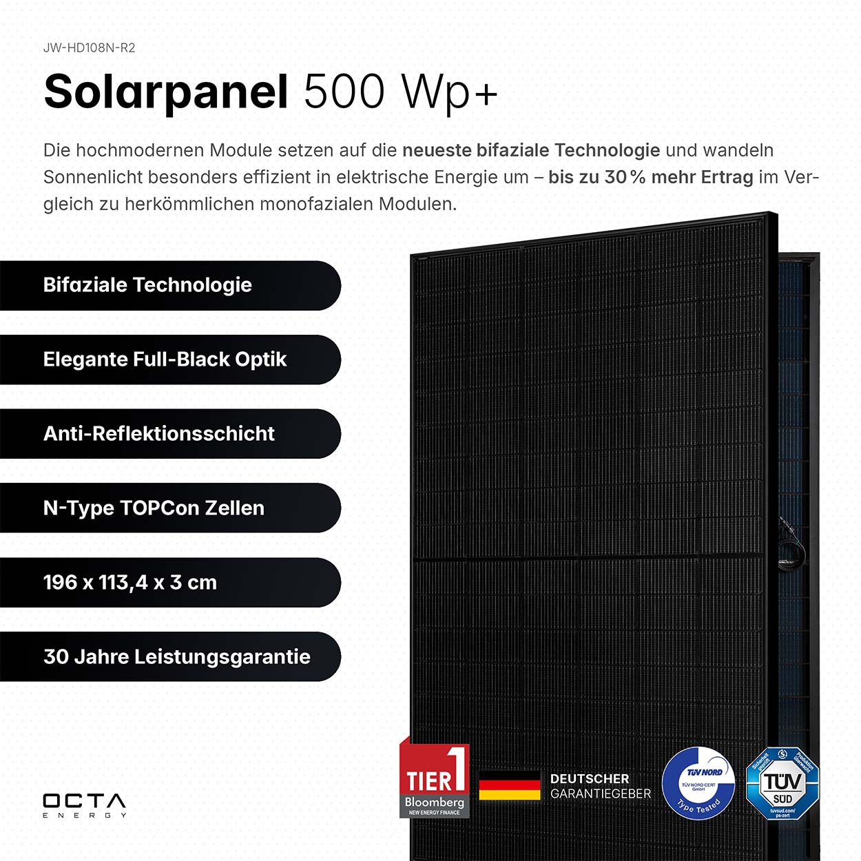 Octa SolarDeck 4P XL | 2000 Wp