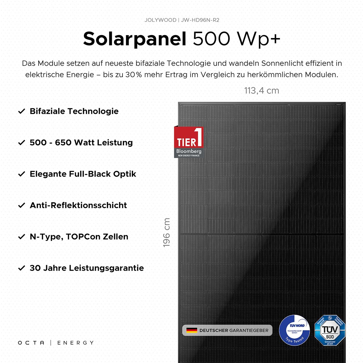OctaBALCONY 4P (XL) | 2000 Wp+